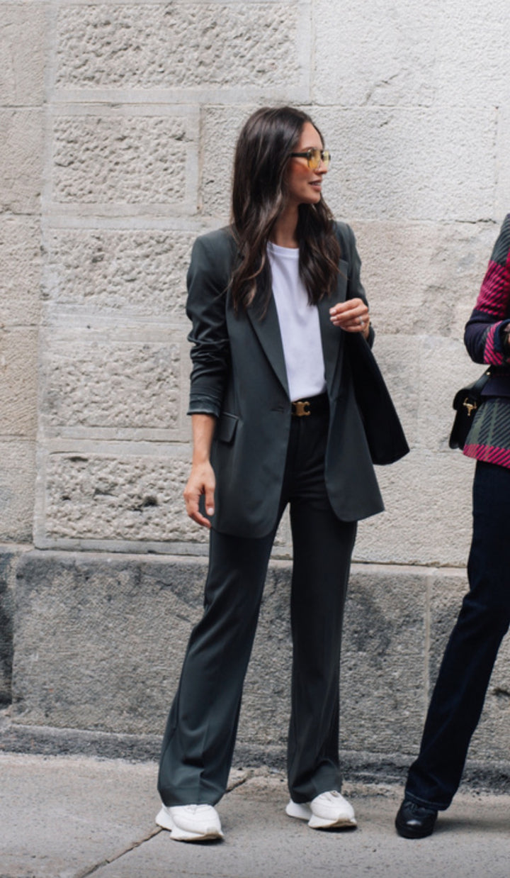 Pantalon évasé bootcut Veta ❤️ - Vert foncé