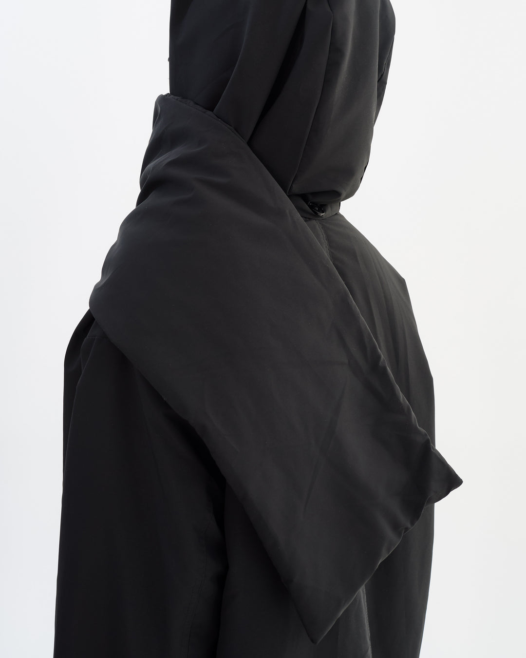 Manteau long matelassé avec écharpe amovible Gracie