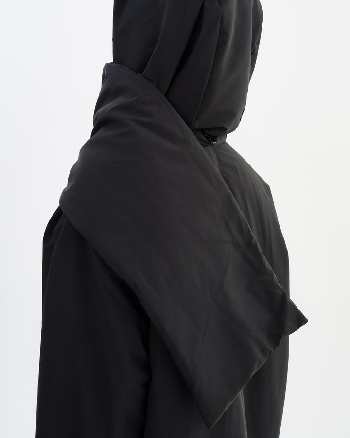 Manteau long matelassé avec écharpe amovible Gracie