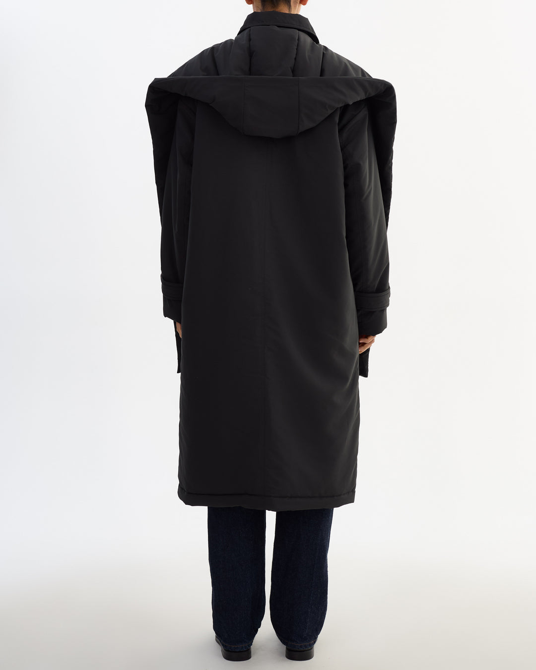 Manteau long matelassé avec écharpe amovible Gracie