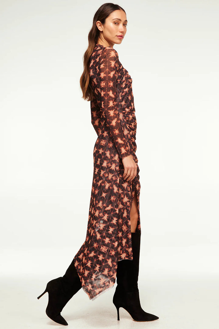 Robe midi motif tie-dye Marina