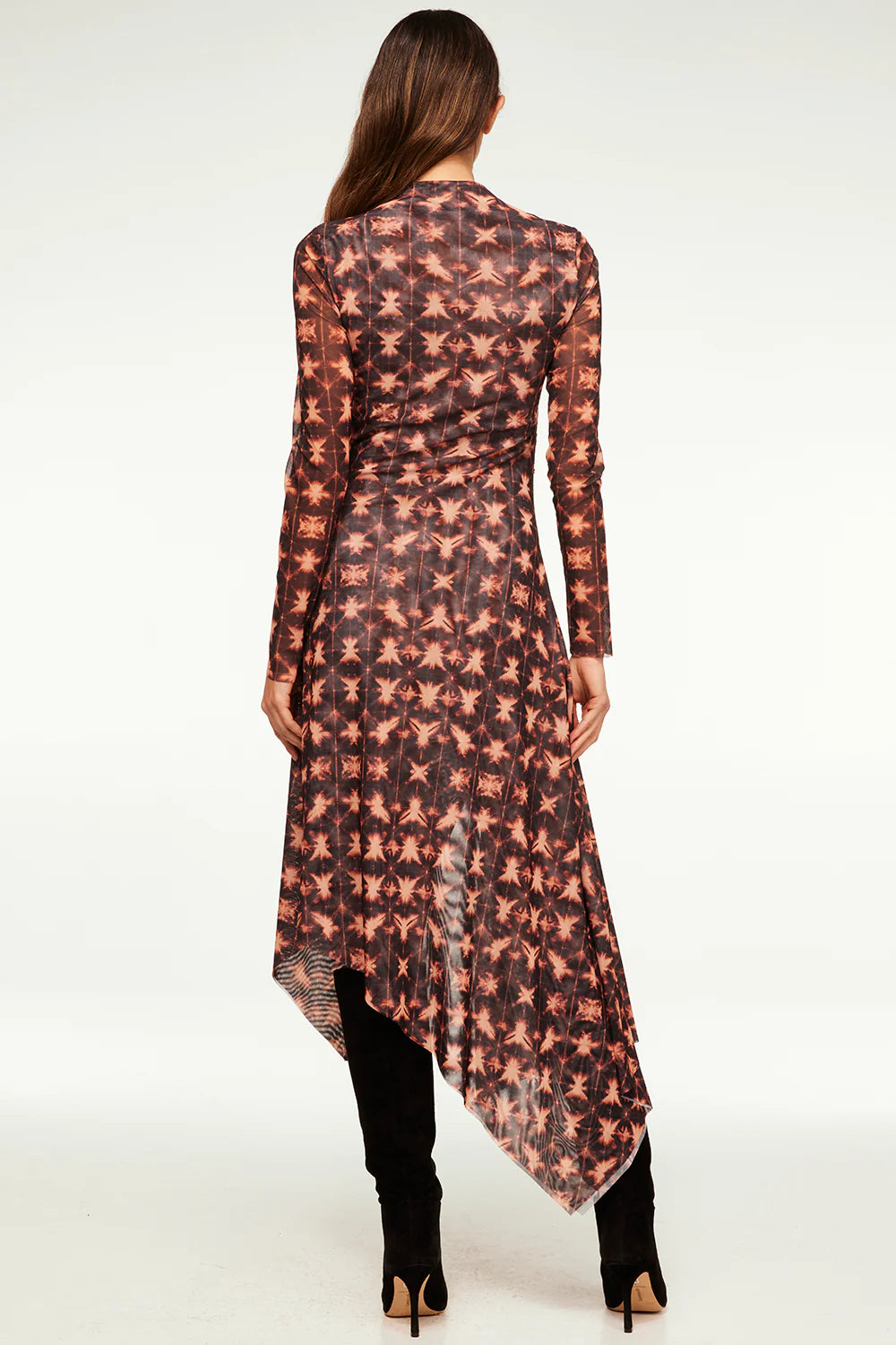 Robe midi motif tie-dye Marina
