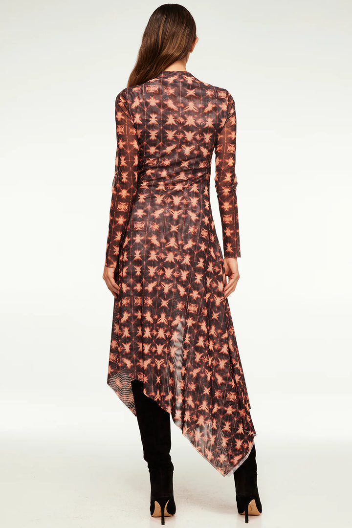 Robe midi motif tie-dye Marina