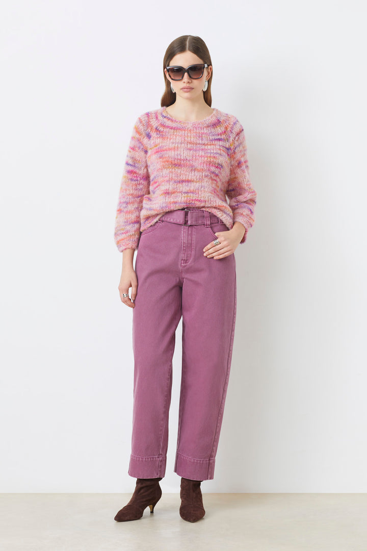 Pull multicolore en mélange alpaga Pavel