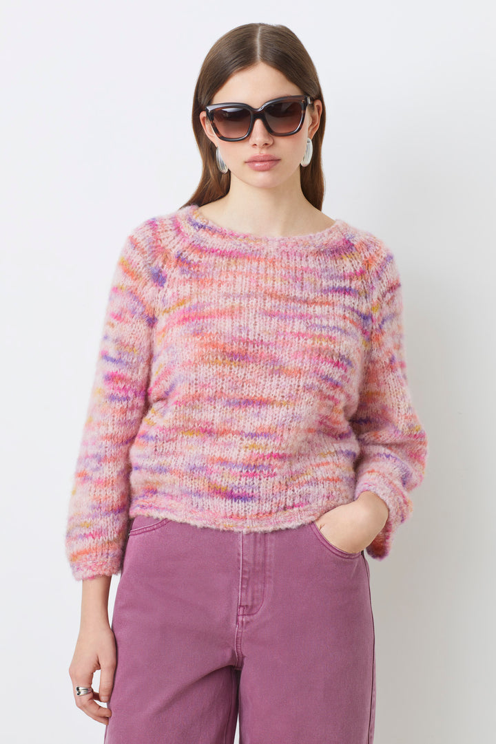 Pull multicolore en mélange alpaga Pavel