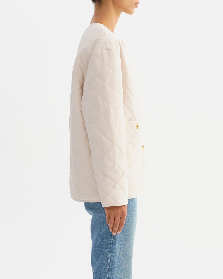 Veste matelassée à col rond Hera