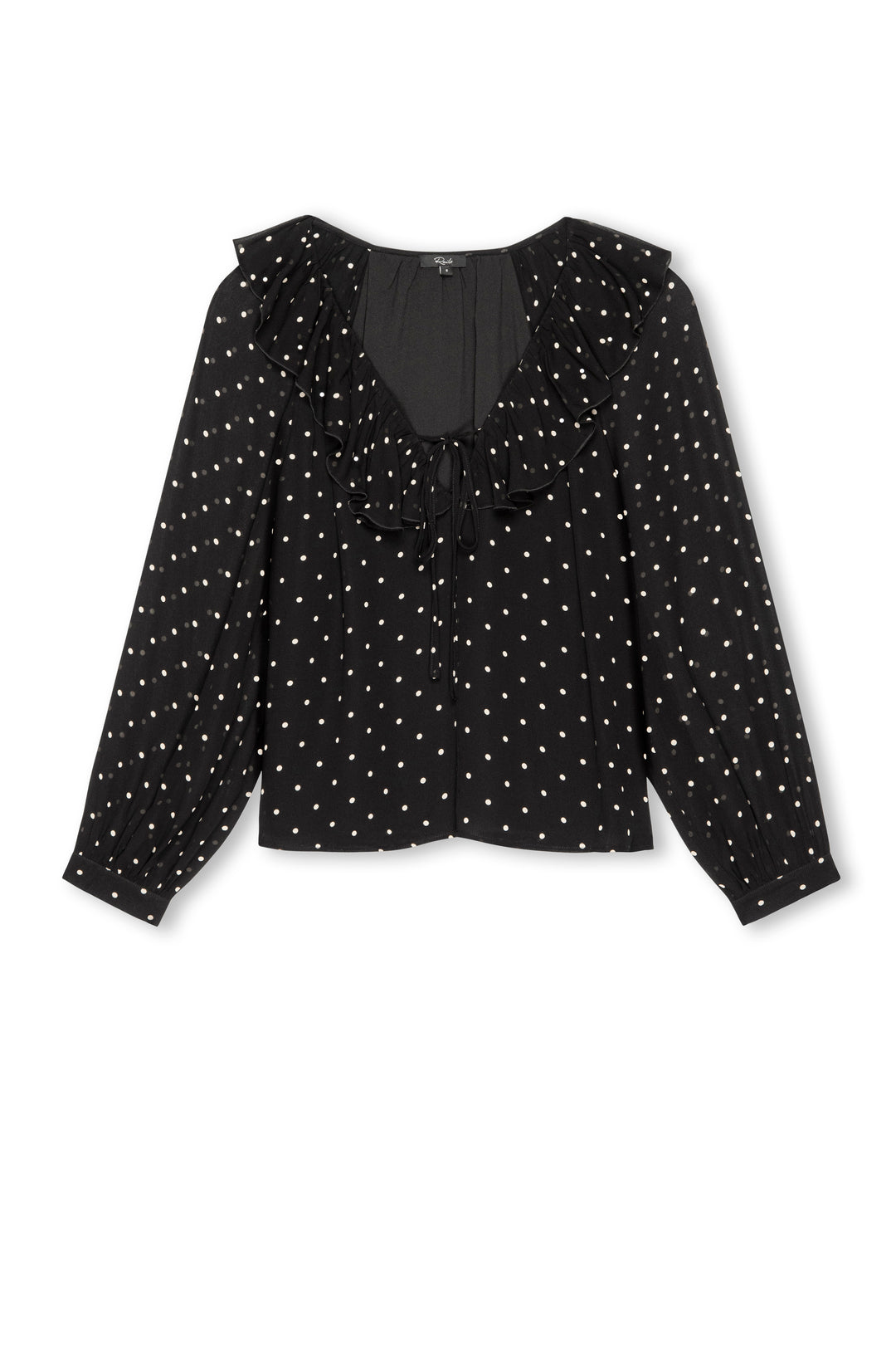 Blouse en chiffon avec imprimé à pois Honora
