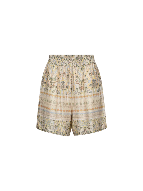 Short soyeux imprimé