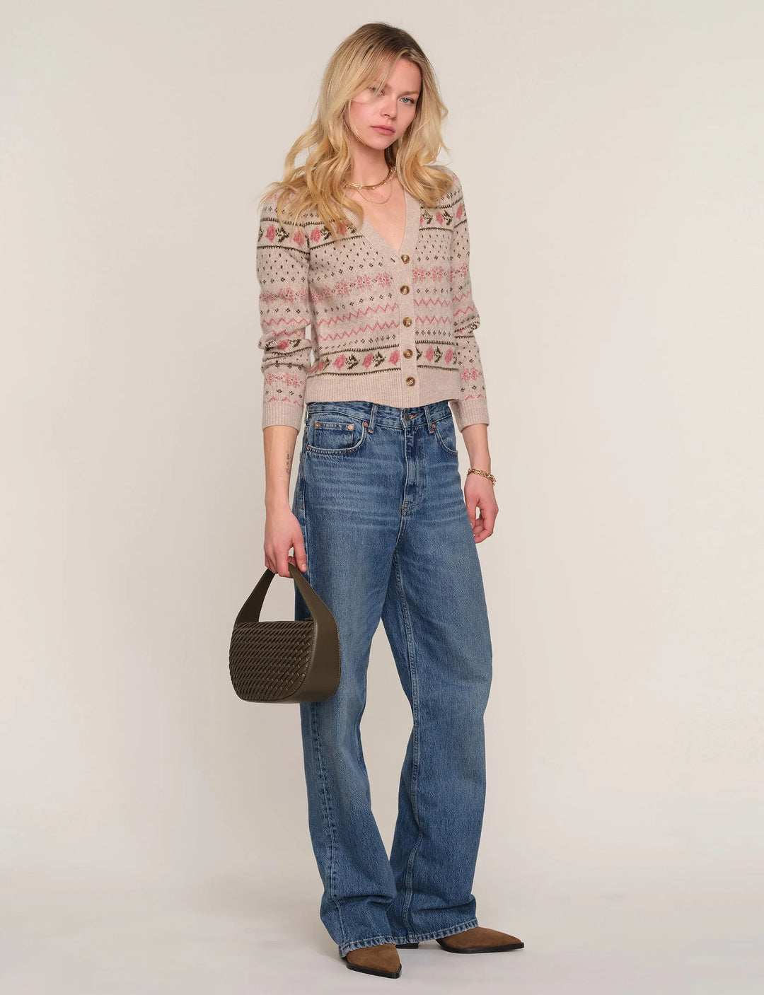 Cardigan ajusté floral Patrice