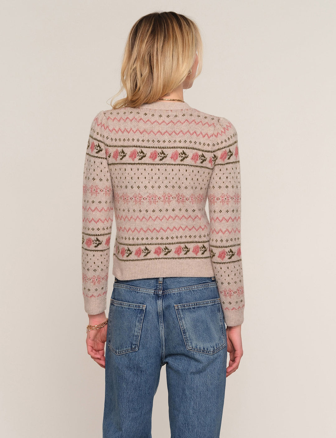 Cardigan ajusté floral Patrice