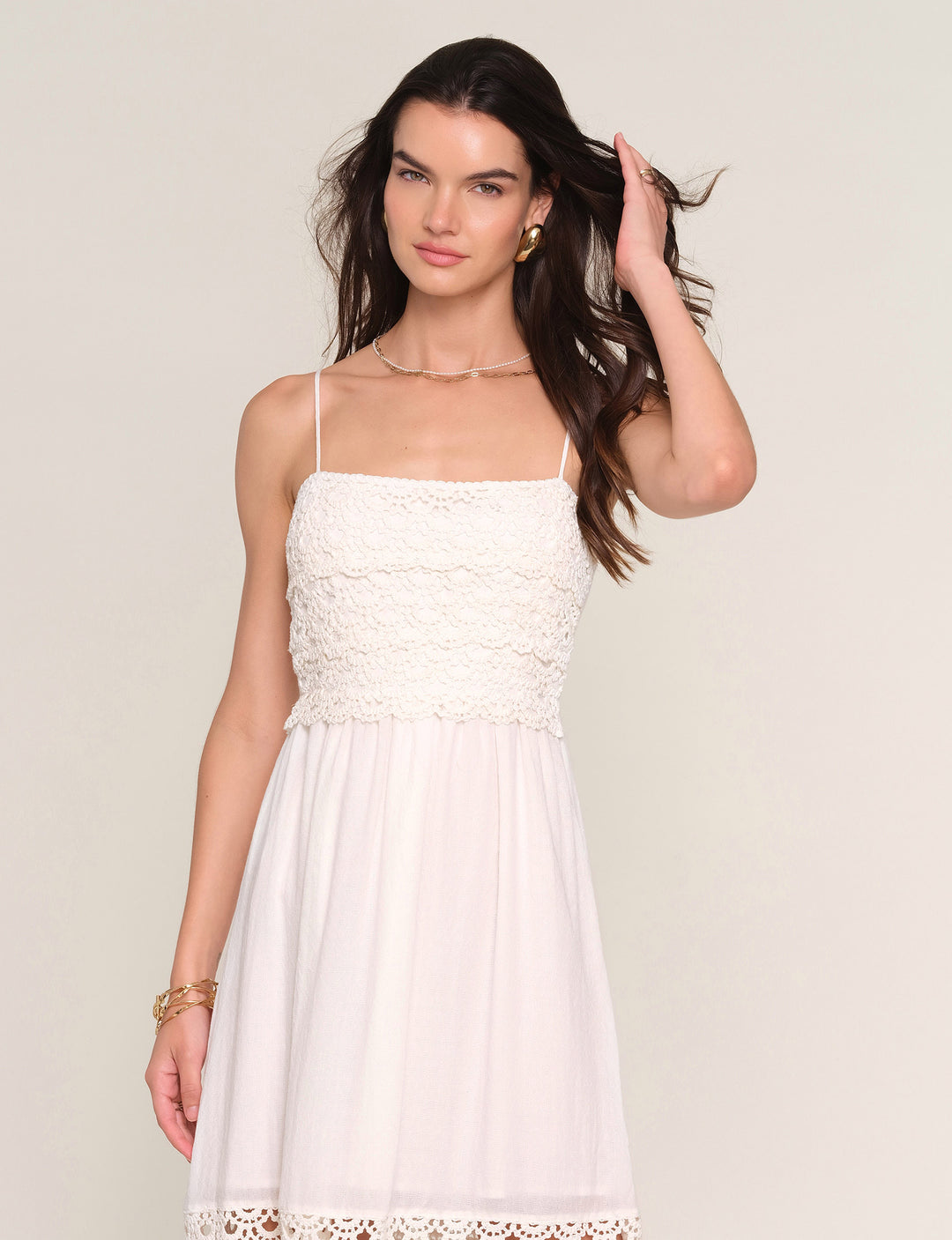 Robe longue Marija à broderies
