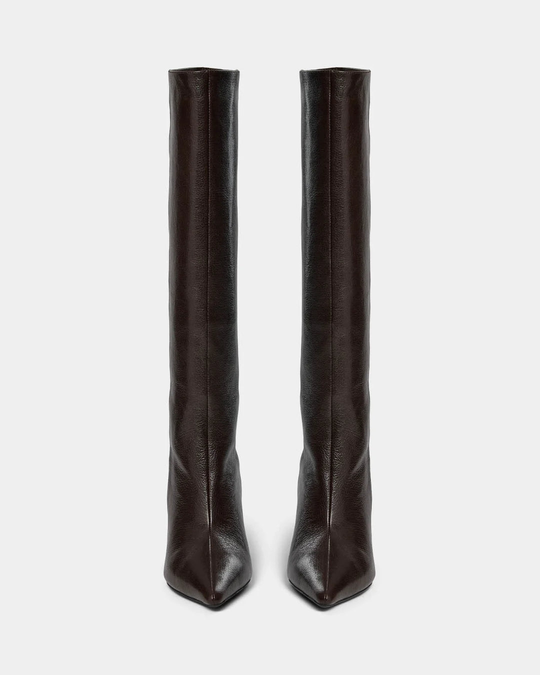 Bottes hautes en cuir à bout pointu Iida