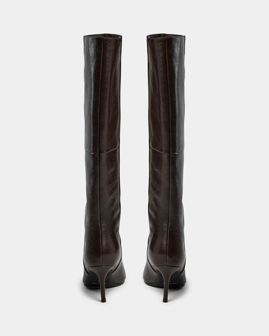 Bottes hautes en cuir à bout pointu Iida