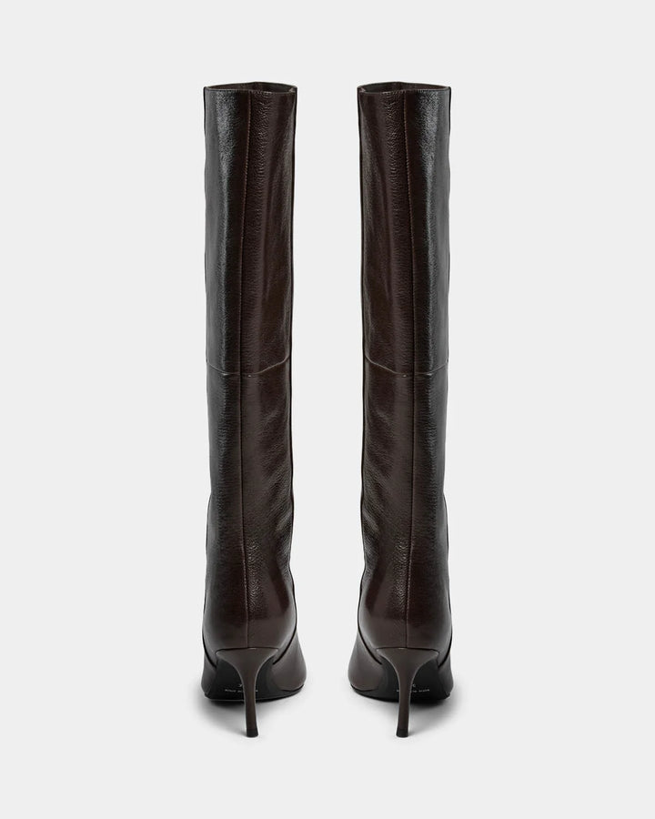 Bottes hautes en cuir à bout pointu Iida