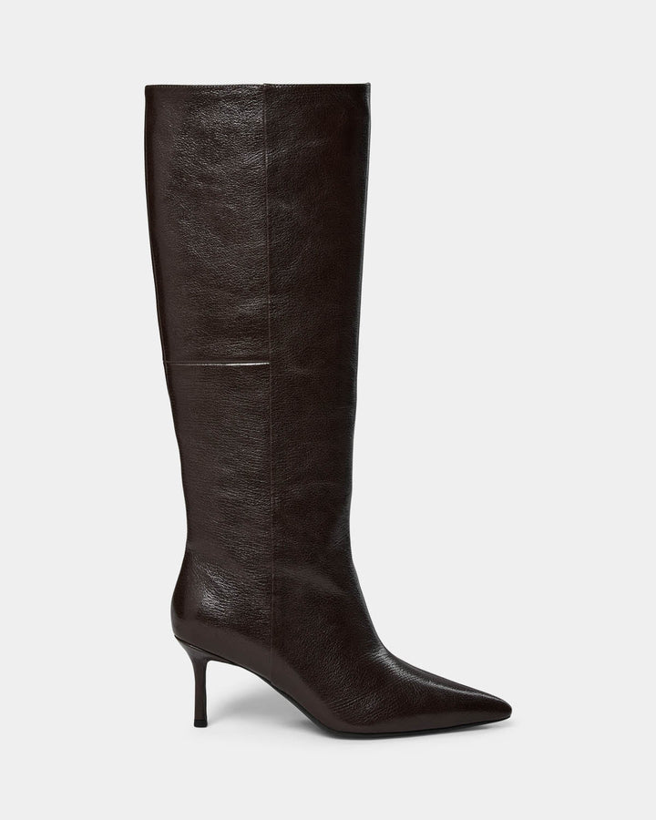 Bottes hautes en cuir à bout pointu Iida
