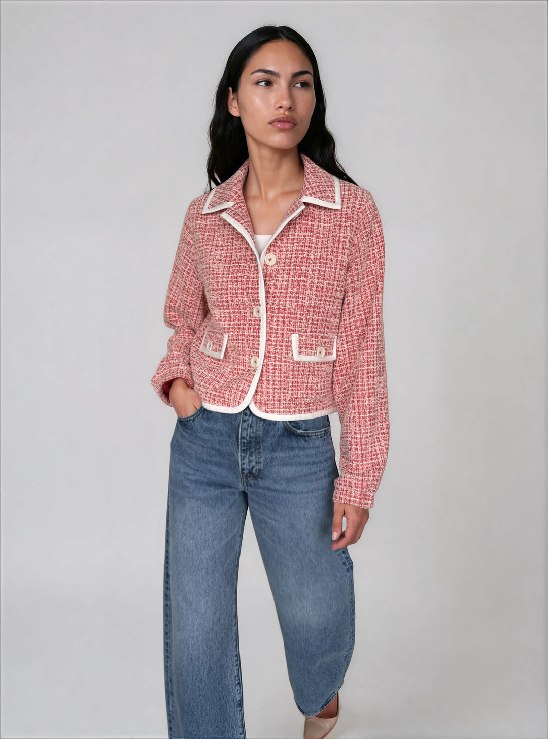 Veste en tricot bouclé d'été - Poppy