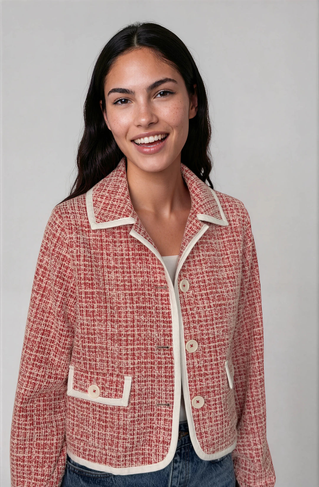Veste en tricot bouclé d'été - Poppy