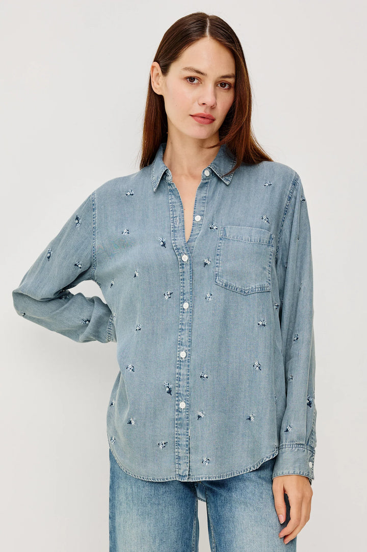 Chemise Ingrid à broderies florales