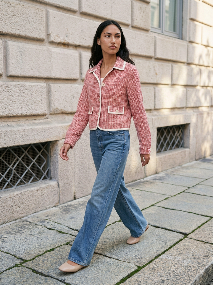 Veste en tricot bouclé d'été - Poppy