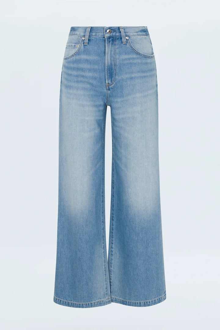 Jeans palazzo à taille basse Jadyn