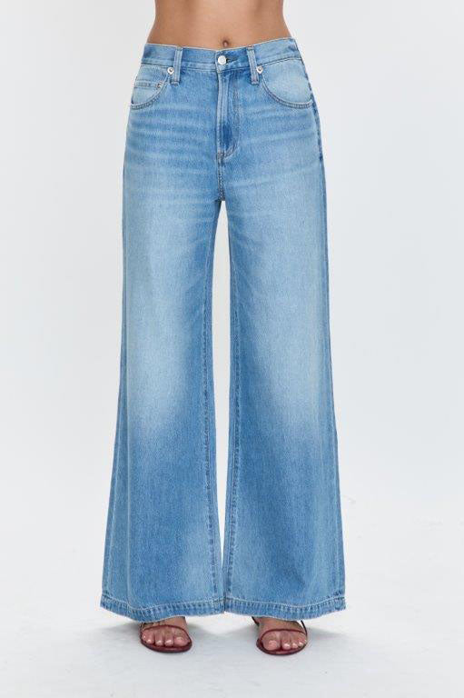 Jeans palazzo à taille basse Jadyn