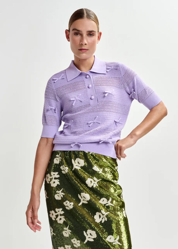 Polo tricot Jarts à noeuds