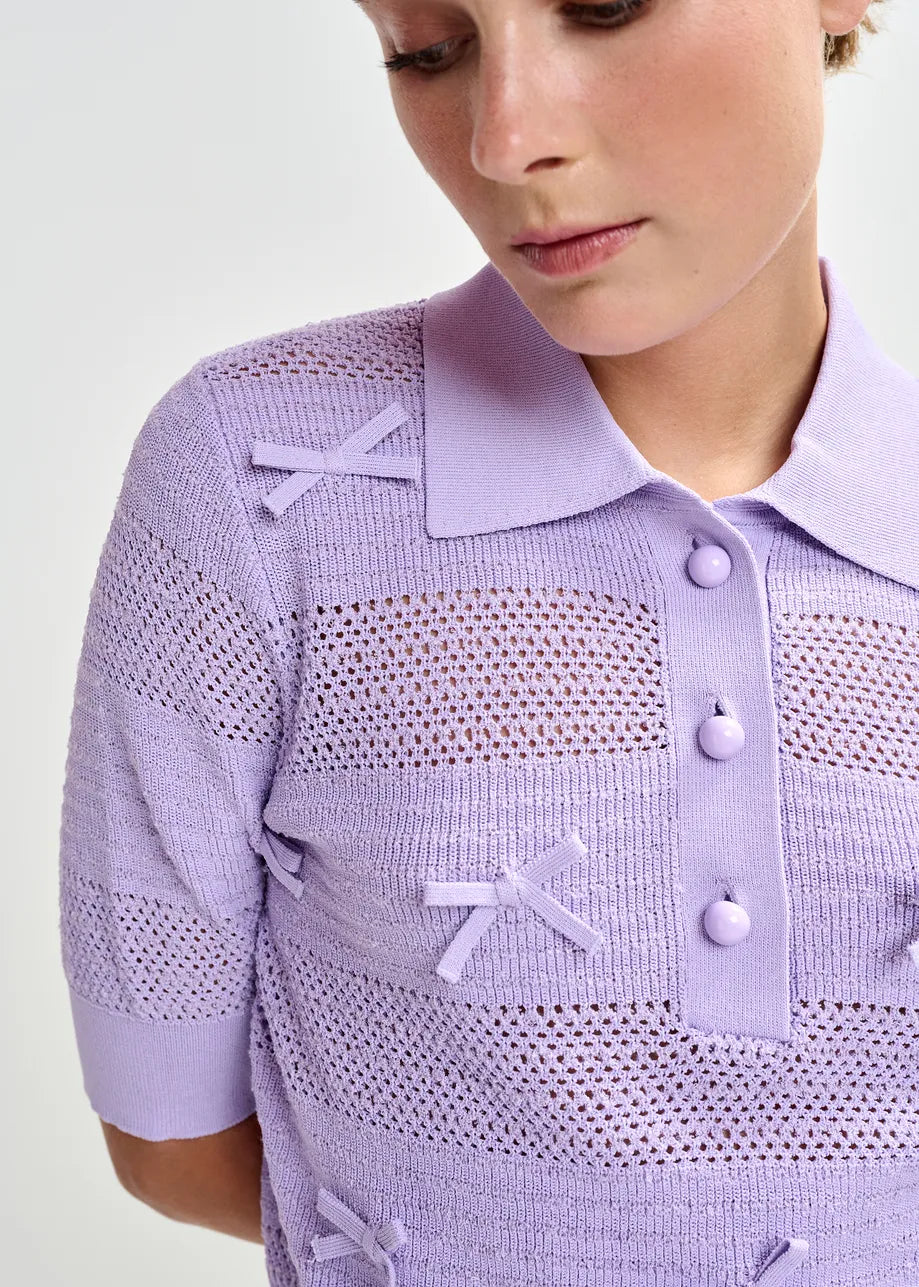 Polo tricot Jarts à noeuds