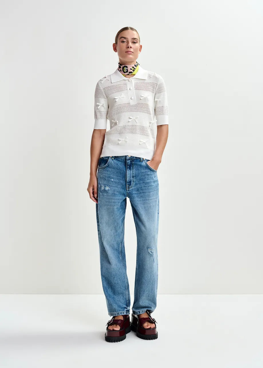 Polo tricot Jarts à noeuds