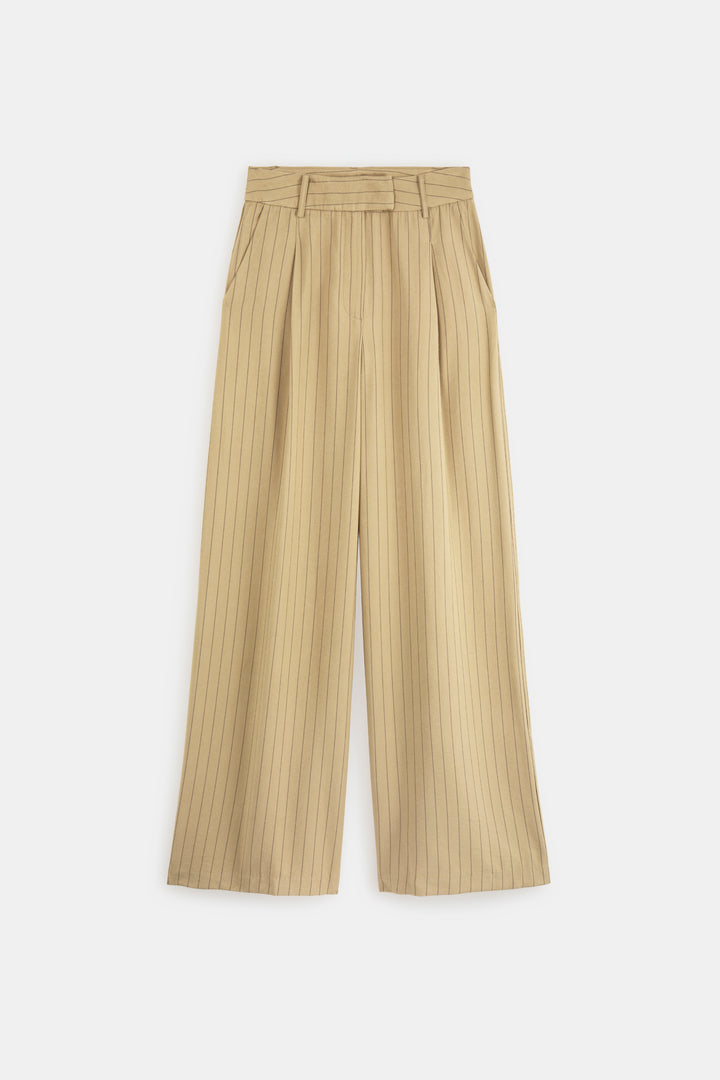 Pantalon tailleur à rayures Jill