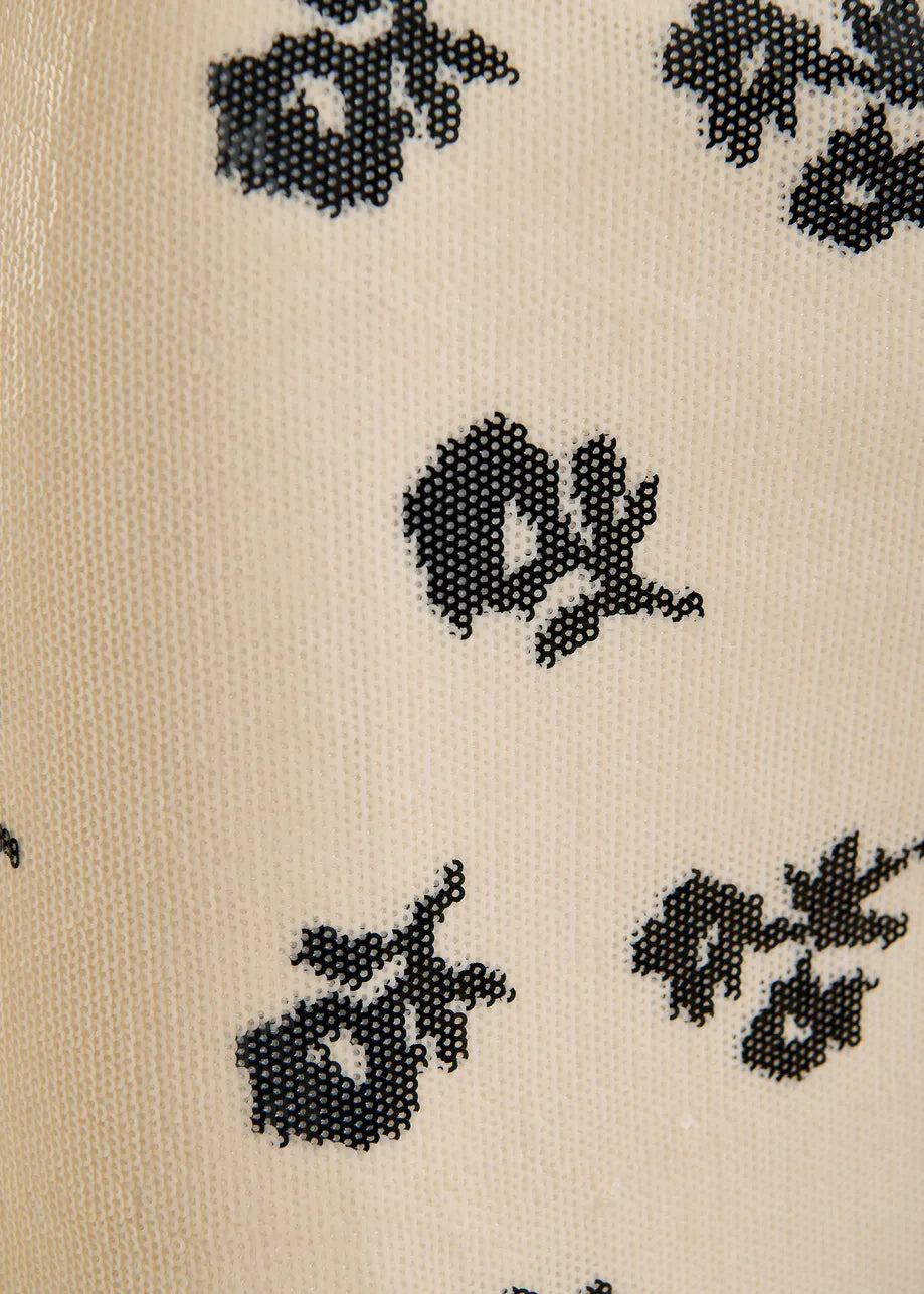 Jupe Jorinda crayon à sequins floraux