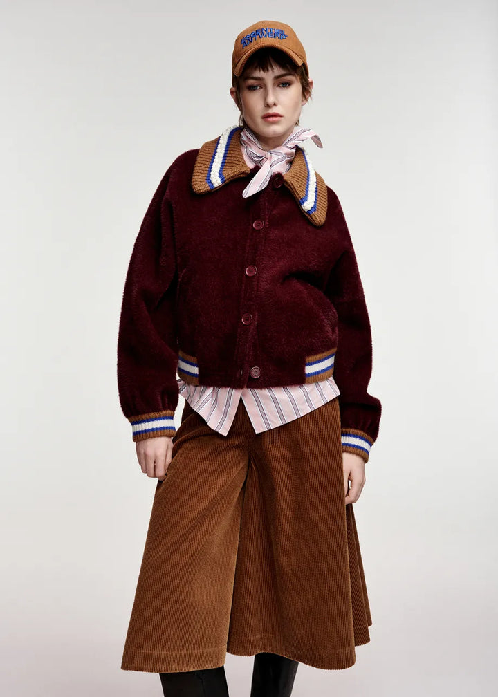 Blouson à col perlé Kamore
