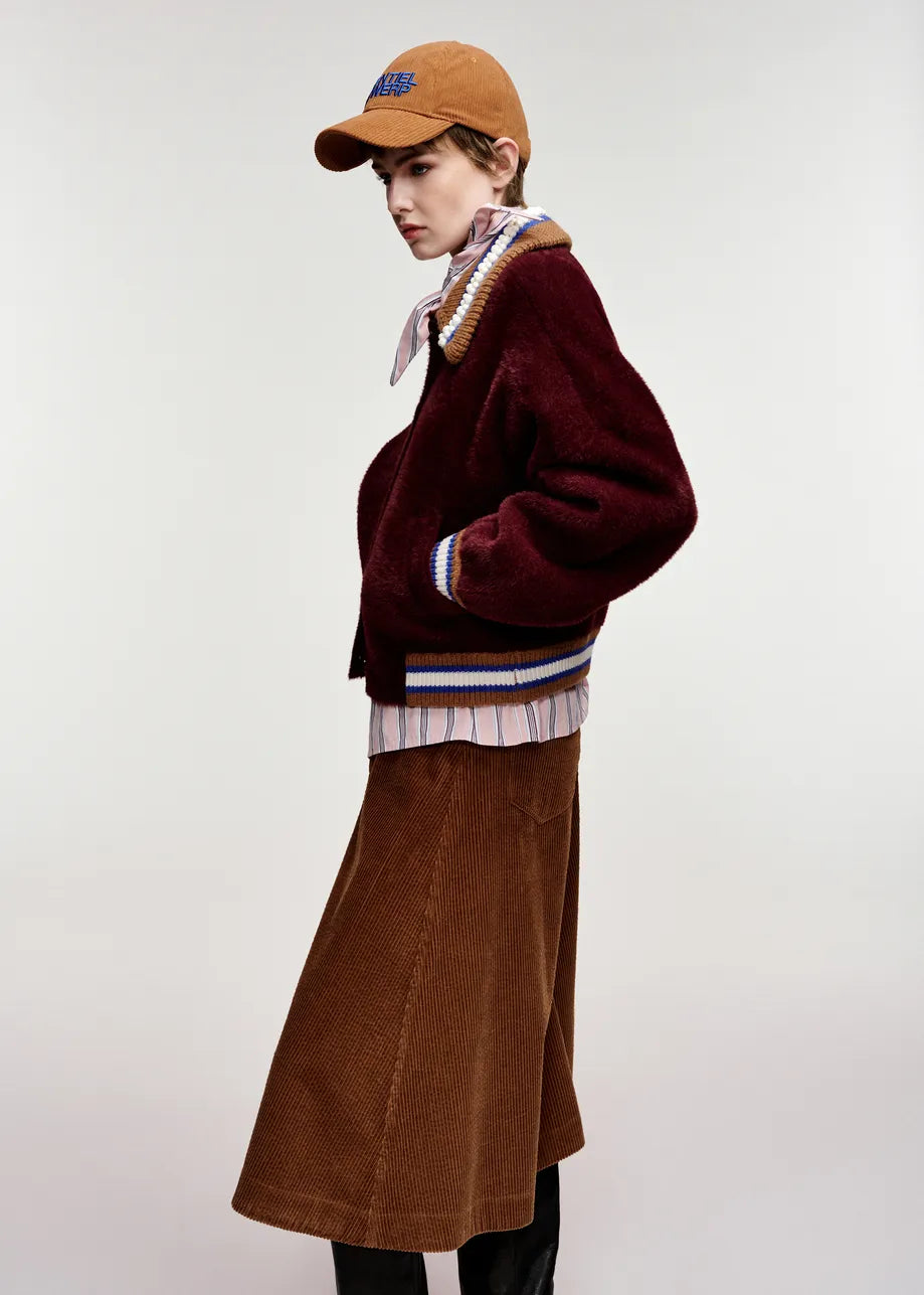 Blouson à col perlé Kamore