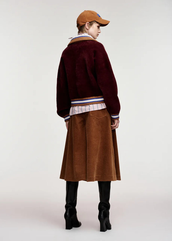 Blouson à col perlé Kamore