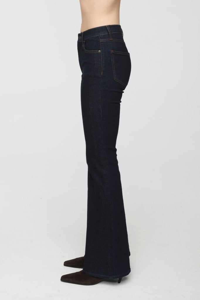 Jeans ultra évasés à taille mi-haute Kinsley
