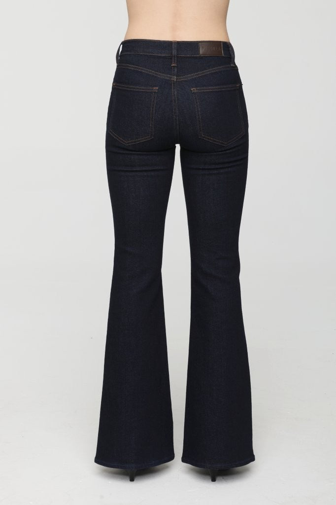 Jeans ultra évasés à taille mi-haute Kinsley