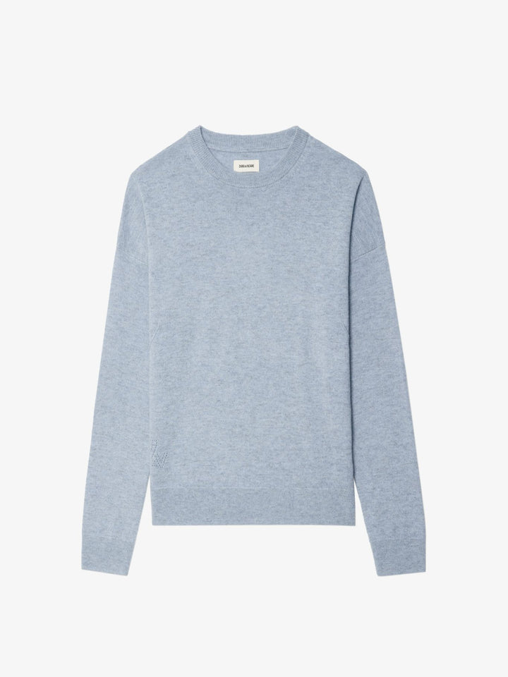 Pull en laine et cachemire avec motif cœur Cici