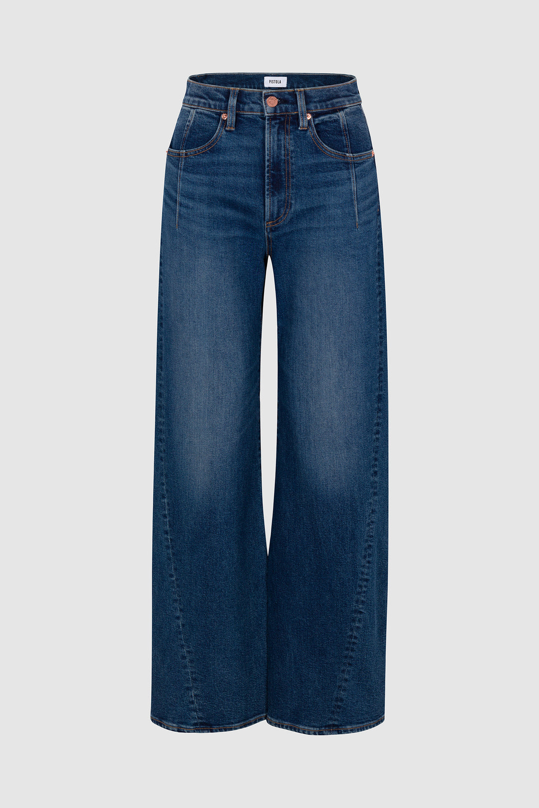 Jeans taille haute à jambes larges Kyra