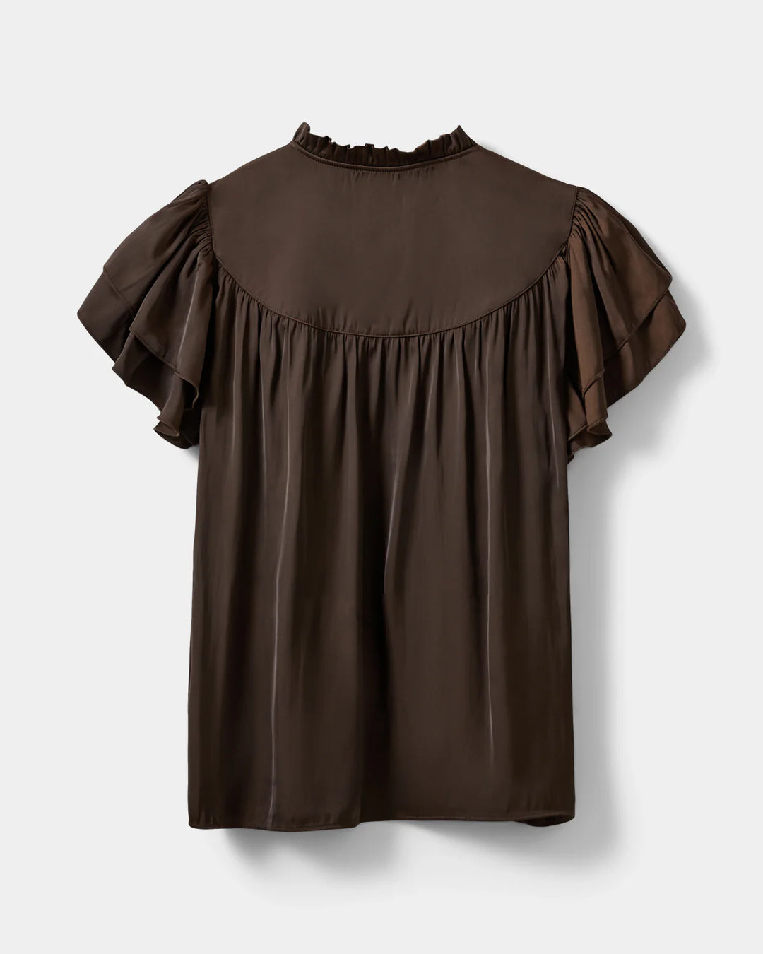 Blouse Lalila féminine à col volanté