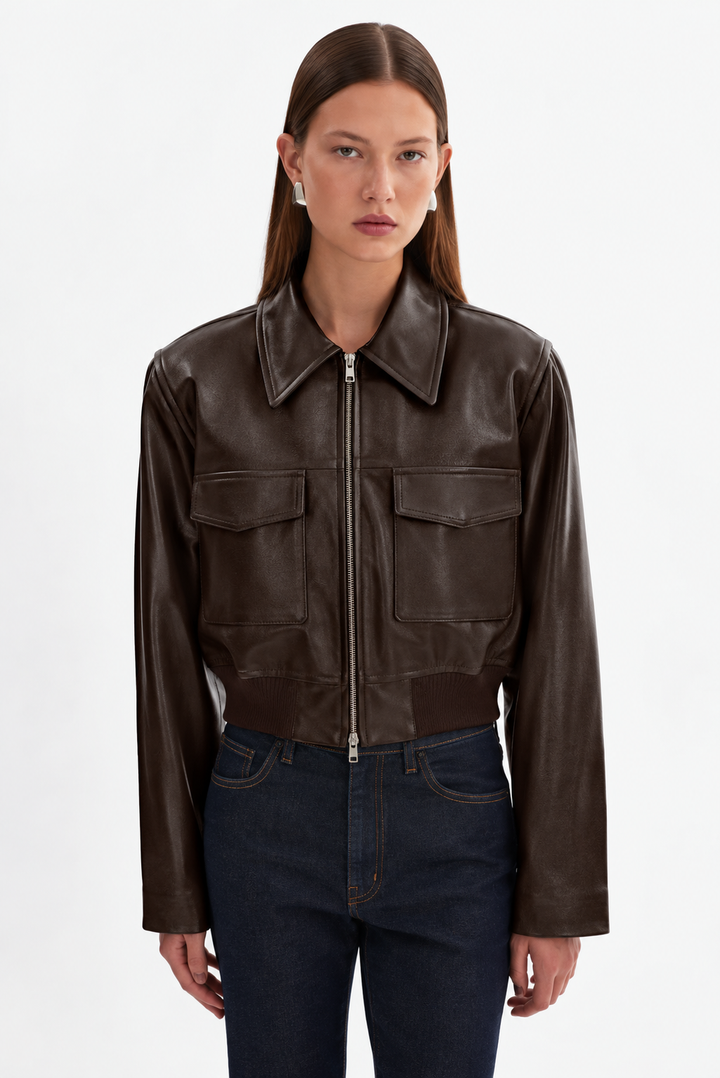 Manteau bomber court structuré Perry