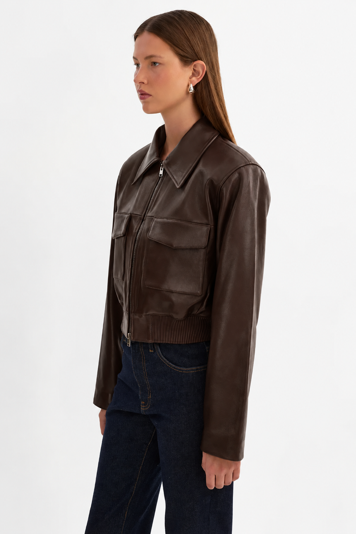 Manteau bomber court structuré Perry