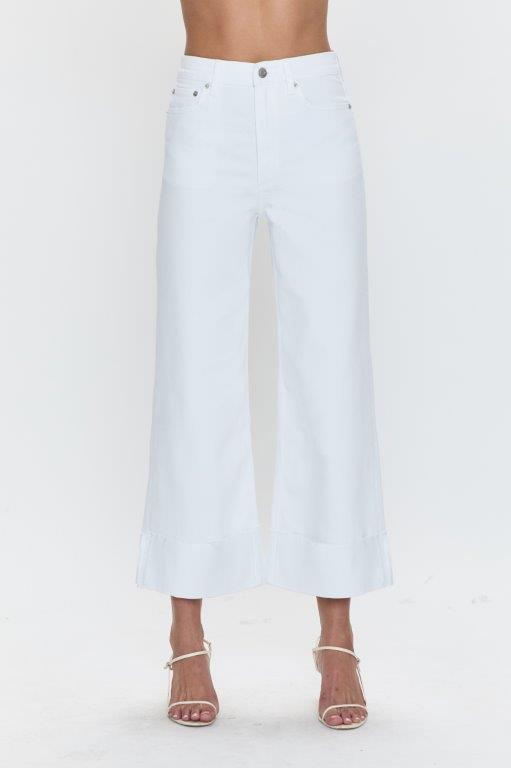 Jeans ample avec revers à taille haute Lana