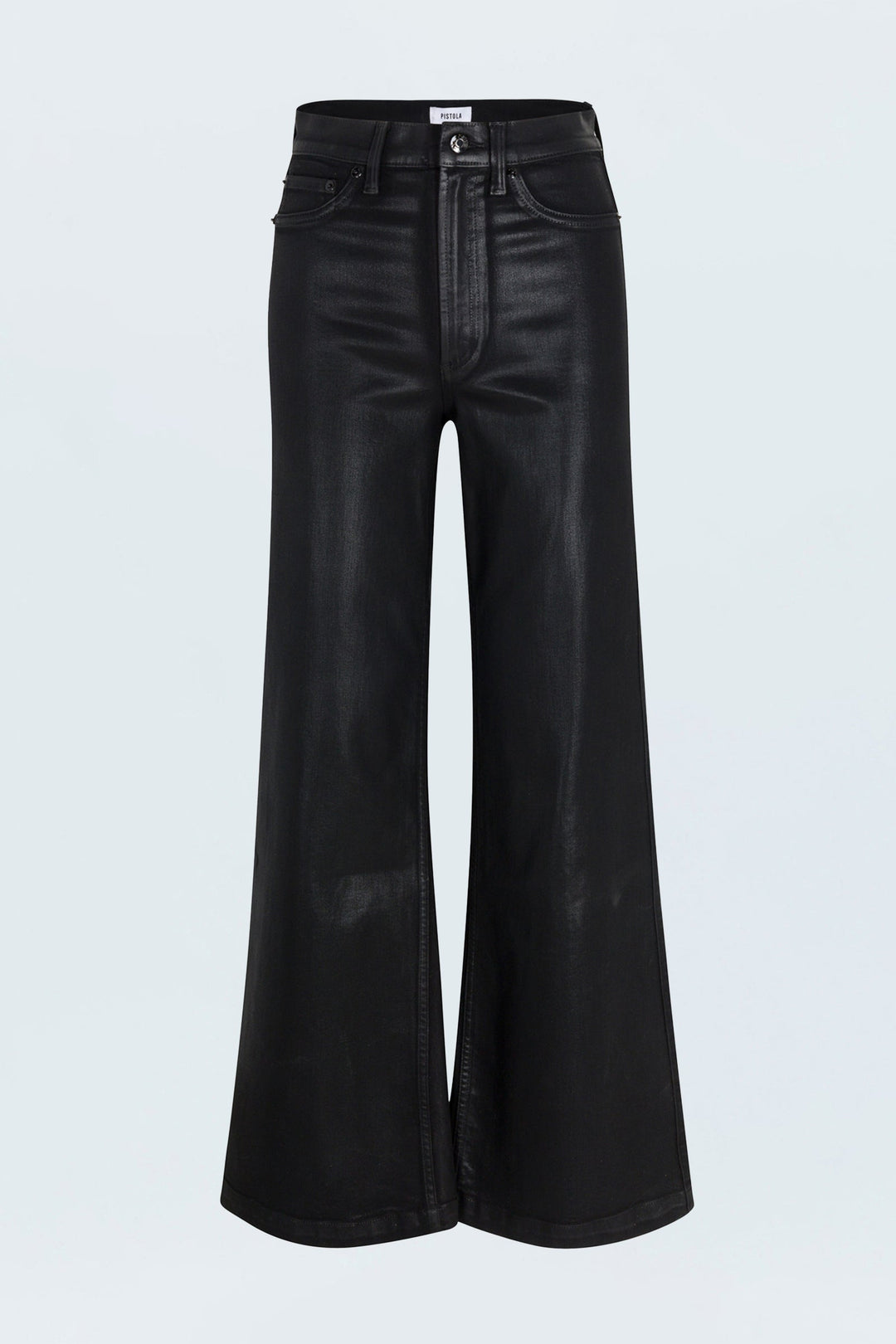 Jeans ultra ample en faux cuir Lana
