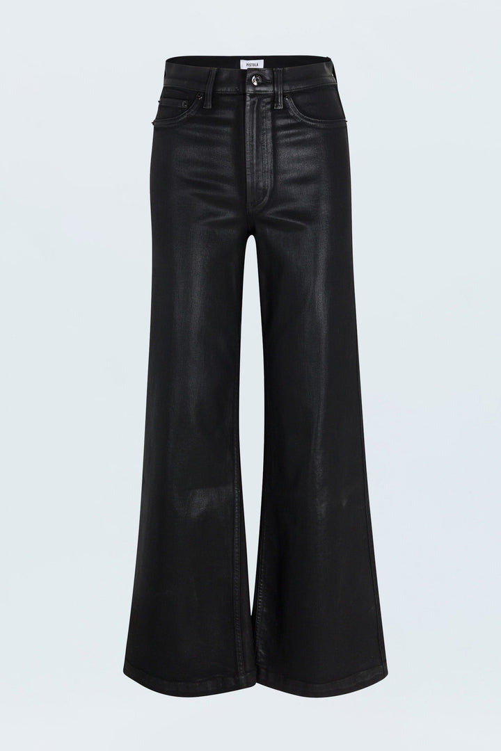 Jeans ultra ample en faux cuir Lana