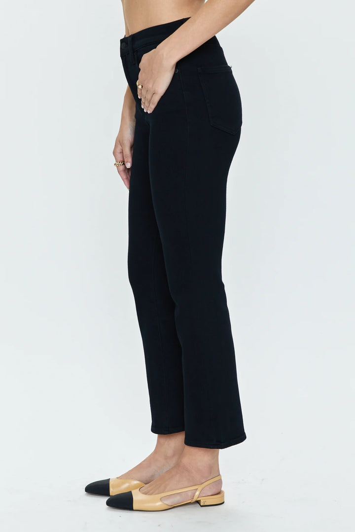 Jeans Lennon - Crop Évasé - Noir