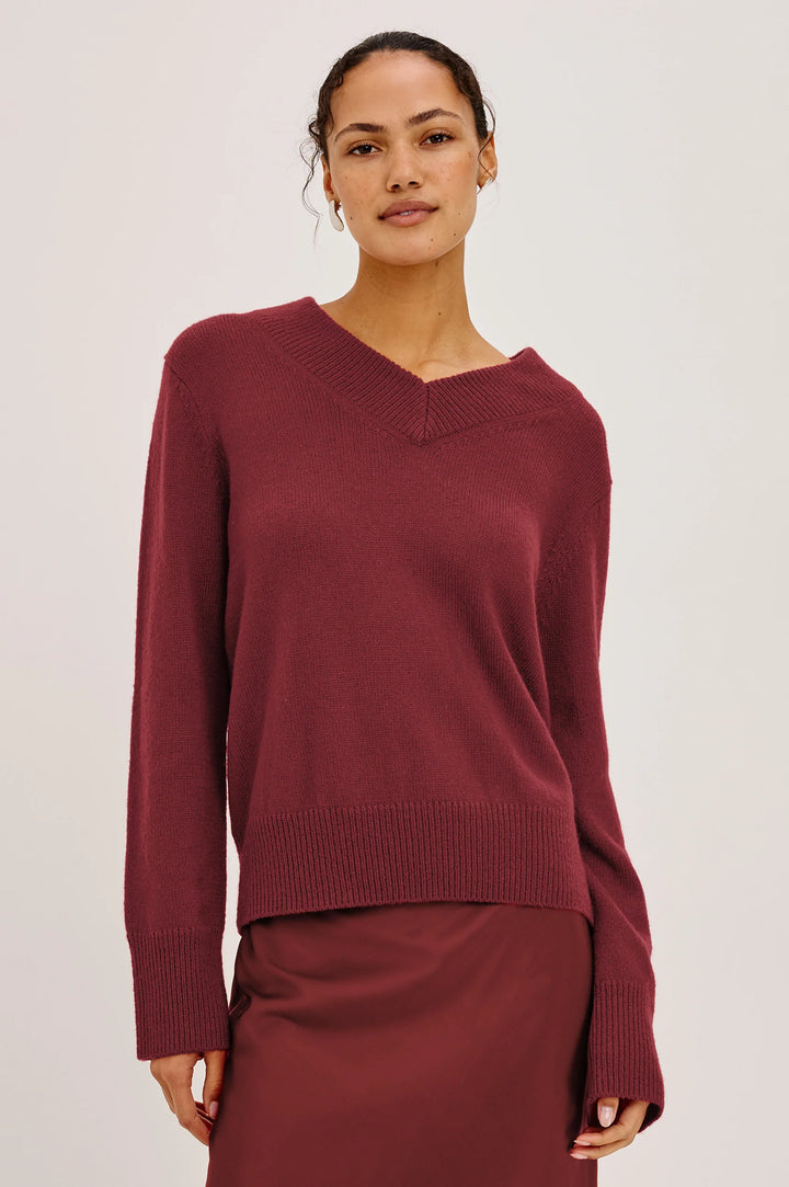 Pull ample à col en V Lidya