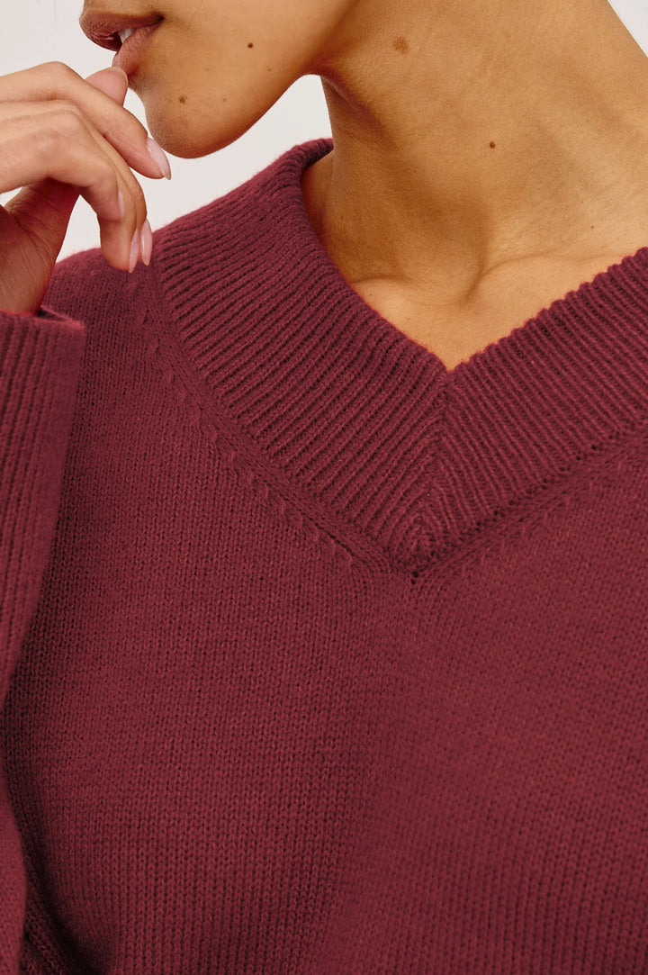 Pull ample à col en V Lidya