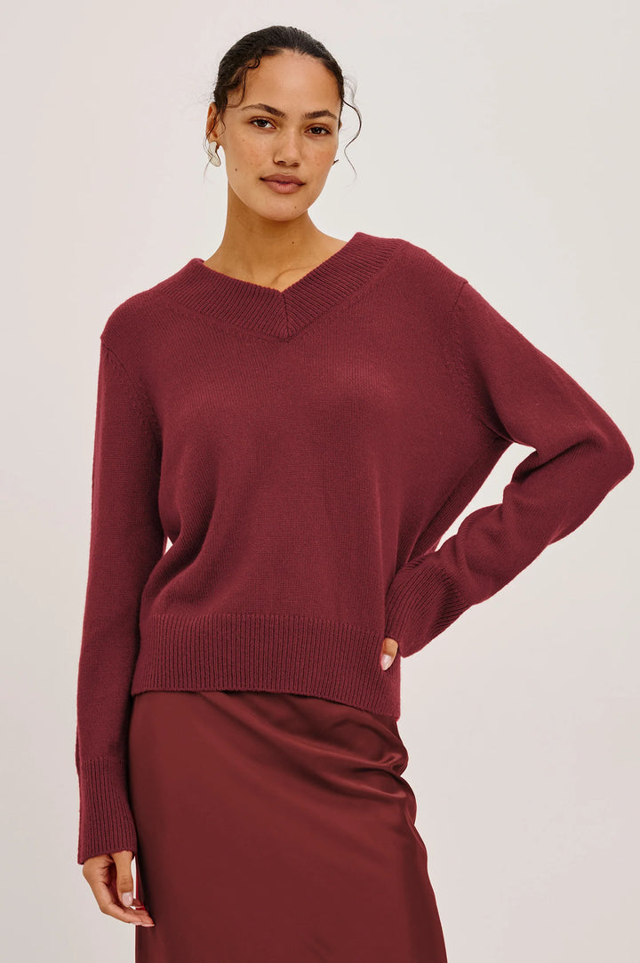 Pull ample à col en V Lidya