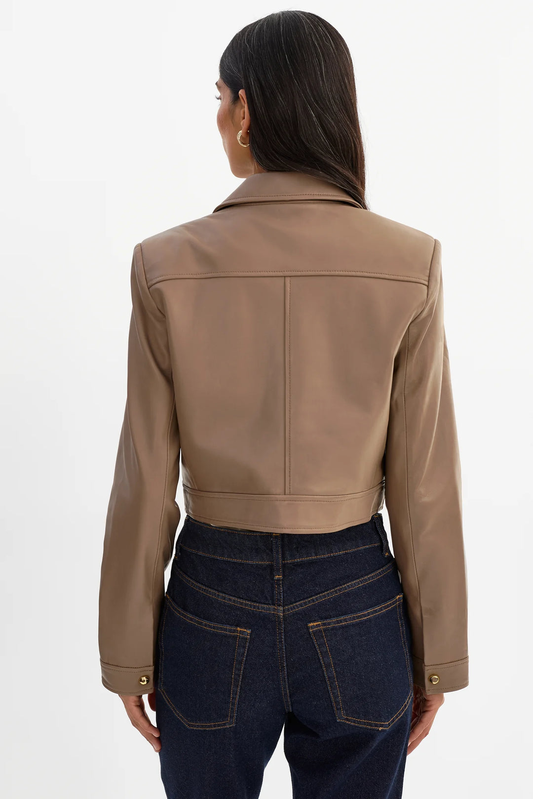 Veste courte structurée à épaules rembourrées Lorena