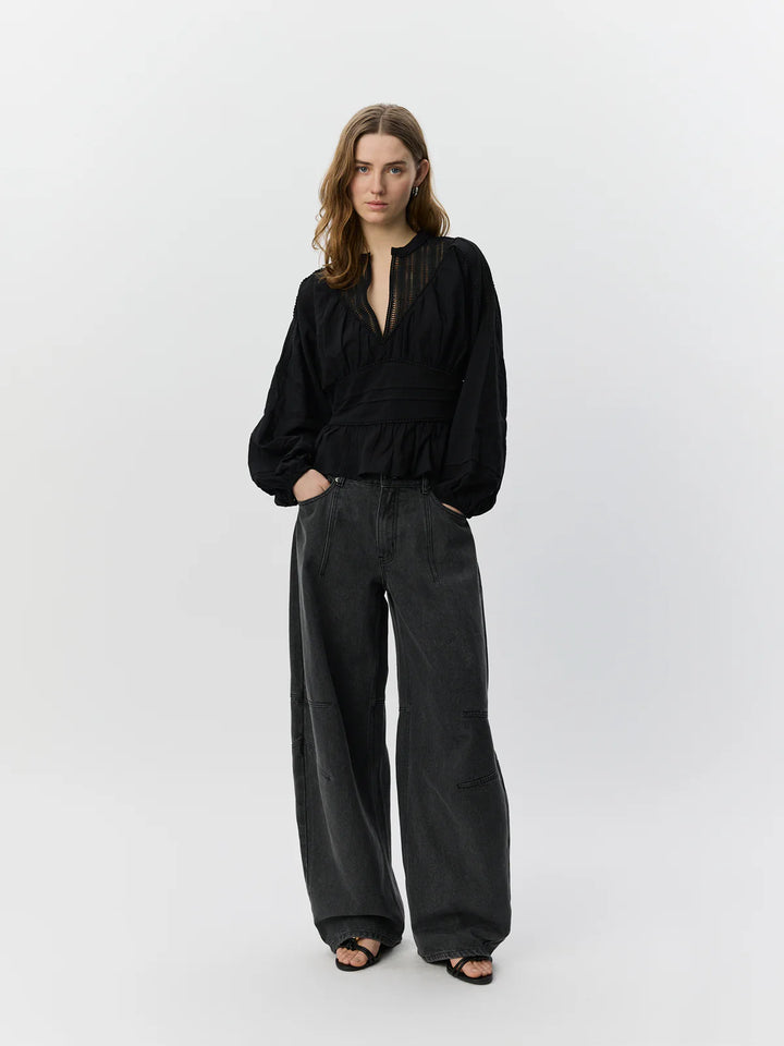 Blouse Lou à taille marquée