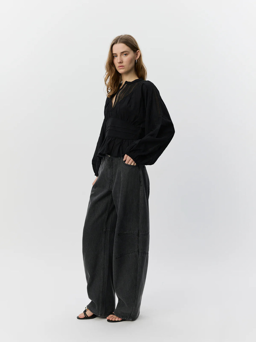 Blouse Lou à taille marquée